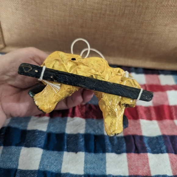 Vintage Paper Mache Clown Sitting on a swing - Picture 5 of 5